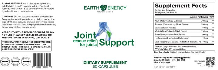 Joint Support - Earth Energy