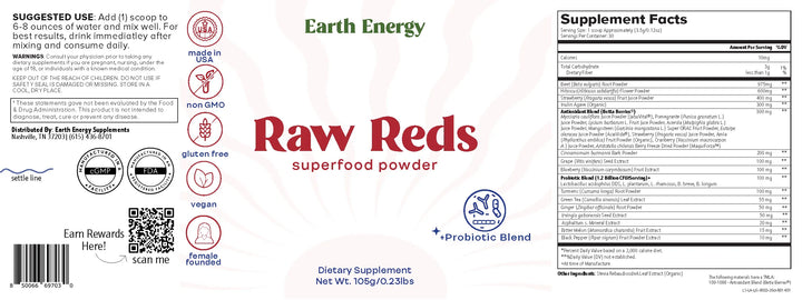 Raw Reds - Earth Energy